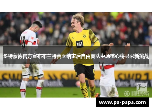 多特蒙德官方宣布布兰特赛季结束后自由离队中场核心将寻求新挑战 多特蒙德官方宣布布兰特赛季结束后自由离队中场核心将寻求新挑战